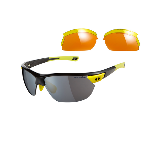 Twister Sport-zonnebril met verwisselbare lenzen - 3 kleuren